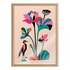 18" x 24" Blake Mid Century Modern Lotus by Rachel Lee of My Dream Wall Framed Printed Glass Natural - Kate & Laurel All Things Decor - 2 of 4