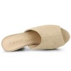 Allegra K Women's Open Toe Platform Chunky Heel Slides Sandals - 4 of 4