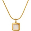 Clotth Seashell Pendant Necklaces – Summer Beach & Minimalist Gold & Stainless Steel Jewelry for Women - 2 of 4