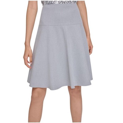Calvin Klein Womens Ruffled Hem A-line Skirt