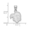 Black Bow Jewelry 14k White Gold Seton Hall Pirates NCAA Small Pendant - 2 of 3