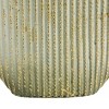 Set of 2 Oval Textured Metal Vase White/Gold - Olivia & May - 3 of 4