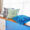 Beauty Embroidered Decorative Pillow Blue/Sunshine - Rochelle Porter - 3 of 4