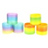 JuzToys 12pcs Magic Rainbow Walking Spring Toy – 3" Classic Novelty Spiral Toy, Colorful Plastic Coil Fidget Toys for Kids - 4 of 4