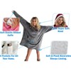 5 Star Super Deals Oversized Hooded Fleece Sweatshirt Wearable Blanket Cozy Soft & Comfortable Hoodie Fleece Sweatshirt - Reversible - 2 of 4