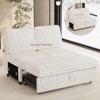 Belffin Corduroy Sleeper Sofa with Pull Out Bed Module Loveseat with Pullout Bed for Sectional Sofa Couch - 4 of 4
