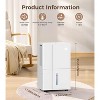 R.W.FLAME 35 Pints Home Dehumidifier for Spaces up to at Home, in Basements and Large Rooms with Drain Hose, Auto Defrost and Self-Drying, White - 2 of 4