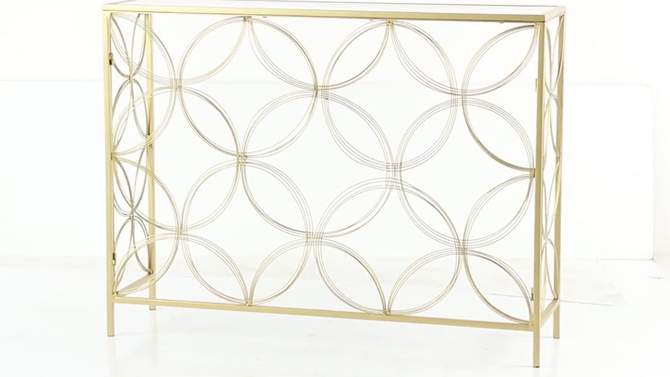 Contemporary Metal Console Table Gold - Olivia &#38; May, 2 of 18, play video