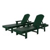 WestinTrends Dylan 2 Piece Adirondack Poly Reclining Chaise Lounge With Arms - 3 of 4