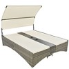 YOOCOZZ  Patio Daybed with Shelter Roof & Adjustable Backrest - 3 of 4