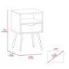 TIRAMISUBEST Allie Nightstand with Superior Top, Open Shelf, One Drawer, Buffet Cabinet for Bedroom Storage - 4 of 4
