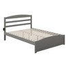 AFI Furnishings Warren Platform Bed Q with Footboard AG - 3 of 4