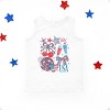 The Juniper Shop Patriotic Disco Collage Toddler Tank - 2 of 4
