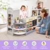 Costway Kids Grocery Store Playset Wooden Supermarket Play Toy Set with Cash Register - 4 of 4
