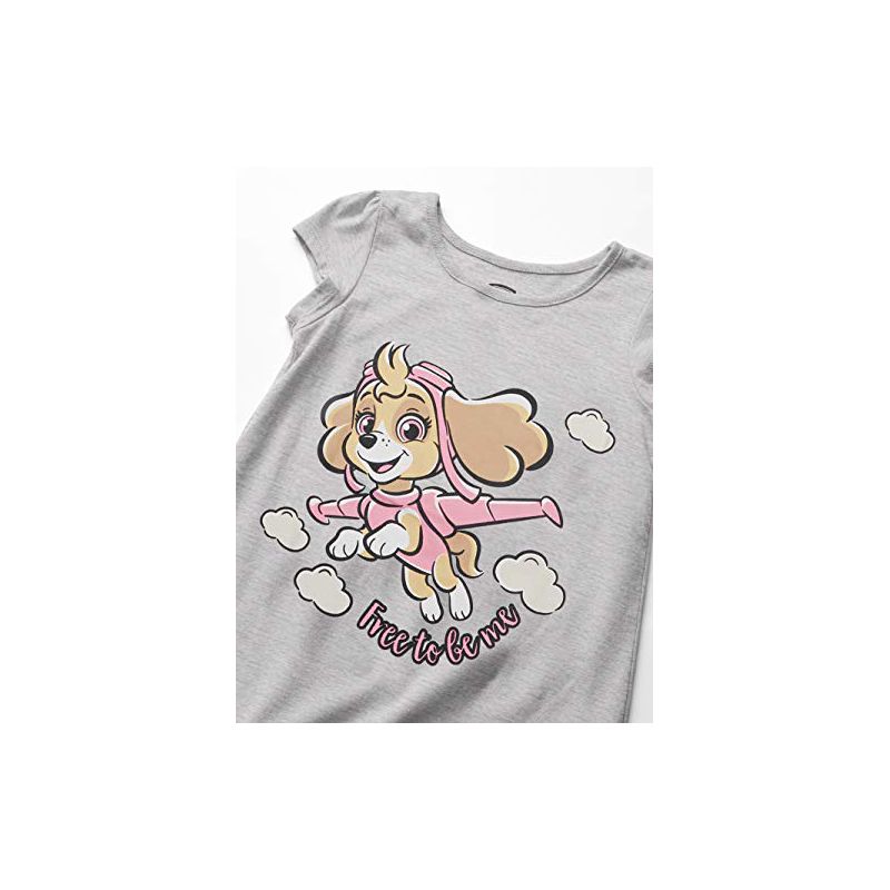 Paw Patrol Girl's Character Print Short Sleeve Graphic Tee for kids, 2 of 3