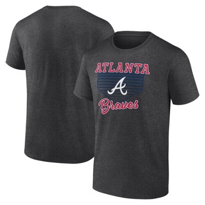 Mlb Atlanta Braves Men's Gray Core T-shirt : Target
