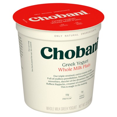 Chobani Whole Milk Plain Greek Yogurt - 32oz_7