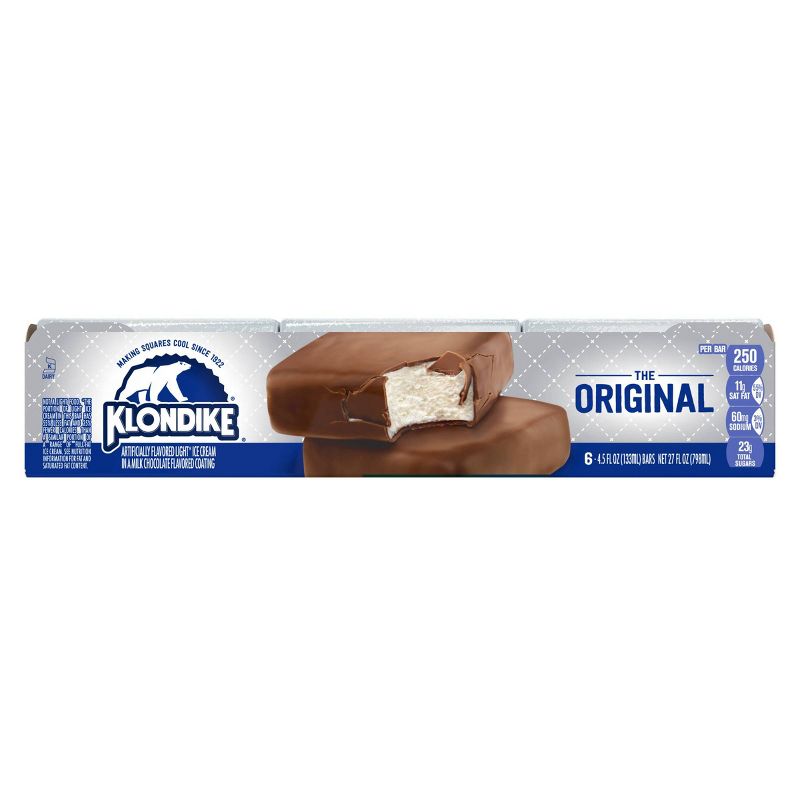Klondike Original Vanilla Ice Cream Bars Dipped in Chocolately Coating - 6ct, 3 of 12