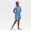 Girls' Short Sleeve Ribbed Dress - Cat & Jack - 3 of 3