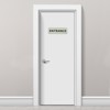 Unique Bargains Acrylic Self-Adhesive Smooth Home Business ENTRANCE Sign - 4 of 4