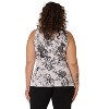 Rekucci Curvy Woman Travel in Style Scoop Neck Tank Top – Comfortable, Flattering & Wrinkle-Resistant - Black , 2X - 3 of 3