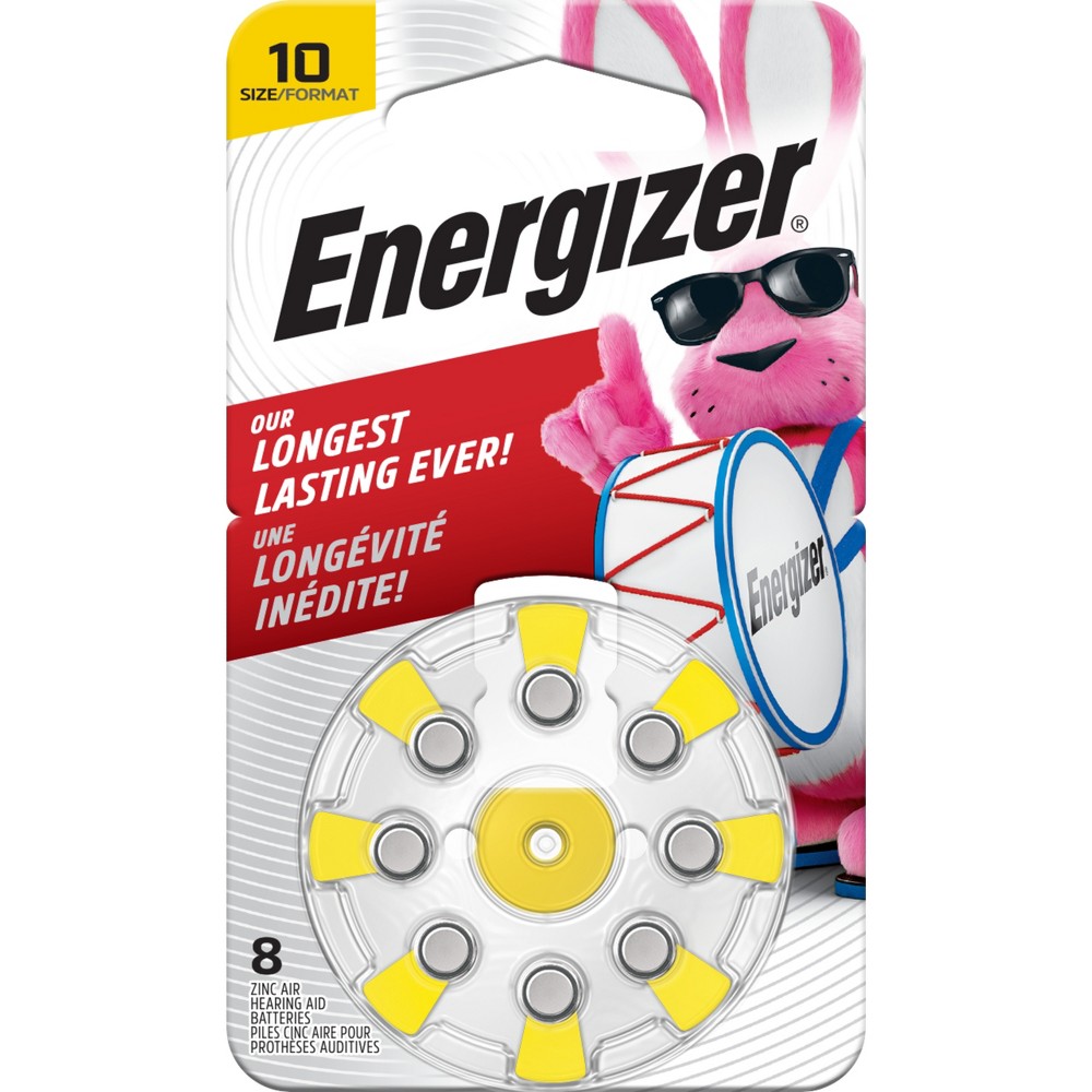 UPC 039800102812 product image for Energizer Size 10 Hearing Aid Batteries - Yellow 8pk | upcitemdb.com