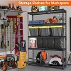 Acekool Heavy Duty Adjustable Garage Shelving Unit, 48" L x 18" W x 72" H, Metal Storage Rack with 2500 lbs Load Capacity, Easy Assembly - 4 of 4