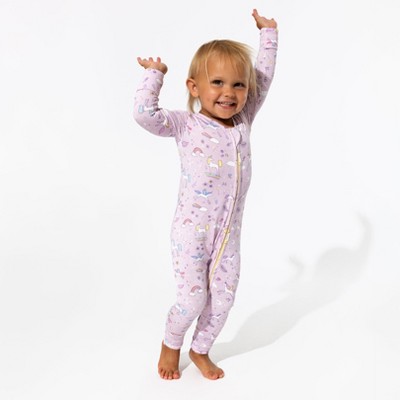 Bellabu Bear Baby Enchanted Unicorn Bamboo Convertible Footie