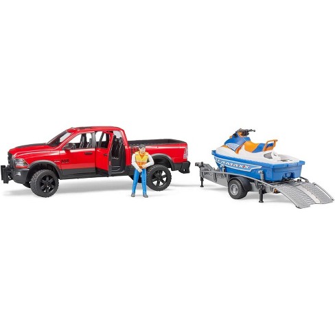 Bruder Ram 2500 Power Wagon With Trailer And Personal Water Craft
