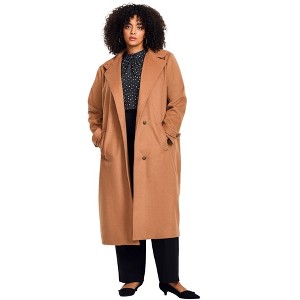 Avenue Funnel Neck Long Coat - 1 of 4