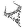 SOHI Women's Crystal Silver Maxi Drop Necklace - 2 of 4
