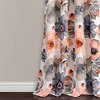 Home Boutique Leah Room Darkening Window Curtains Set - Coral and Gray - 52 x 84 - 3 of 4