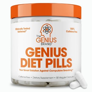 Genius Diet Pills – Smart Weight Loss & Appetite Suppressant for Women & Men – 50 Natural Veggie Capsules - 1 of 4