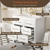 36'' Bathroom Vanity without Sink , Free Standing Single Vanity Set with Four Drawers, Solid Wood Frame Bathroom Storage Cabinet - 4 of 4