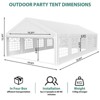 Heavy Duty Party Tent - Commercial Canopy with Removable Sidewalls & Church Windows for Weddings - 3 of 4