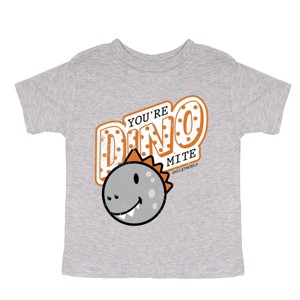 The Juniper Shop SmileyWorld You're Dino-Mite Toddler Short Sleeve Tee - 1 of 4