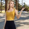 Anna-Kaci Active Women's Ribbed Square Neck Cropped Tank Top - 2 of 4