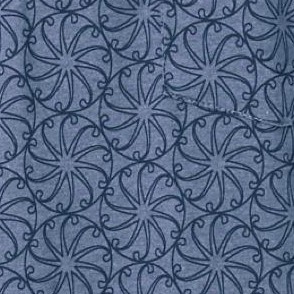heather slate blue medallion