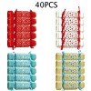 40 Pcs Christmas Gift Boxes with Ribbon 4 Colors Candy Shaped Sweets Goodie Chocolate Treat Box Xmas Gift Snowflake Pattern Xmas Cracker Kit - 2 of 4