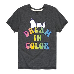 Boys' - Peanuts - Dream In Color Short Sleeve Graphic T-Shirt - 1 of 4