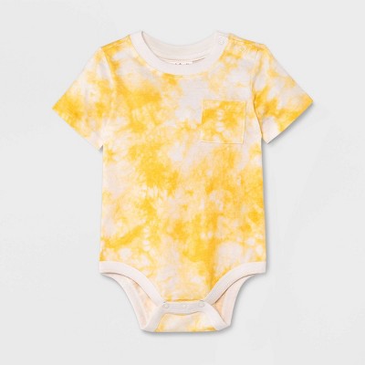 Image of Baby T-Shirt Bodysuit - Cat & Jack™ Mustard Yellow Newborn