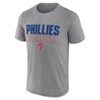 MLB Philadelphia Phillies Men's Gray Athletic T-Shirt - 2 of 3