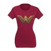 Womens Wonder Woman Justice League Logo T-Shirt - 3 of 4