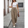 Coolmee Women's Ribbed Knit Lounge Pajama Pants Soft Fuzzy Comfy Straight Leg Drawstring Fall Loose Bottoms with Pockets - 4 of 4