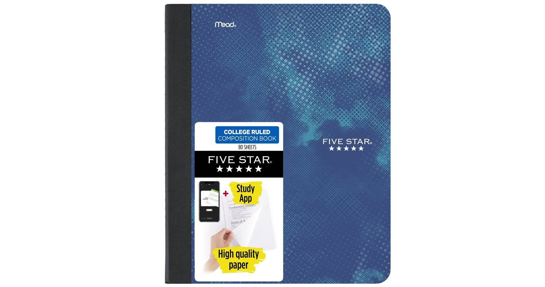Five Star Active Comp Book 80ct Blue