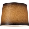 Springcrest Distressed Faux Paper Medium Lamp Shade 13" Top x 15" Bottom x 11" Slant (Spider) Replacement with Harp - 2 of 4