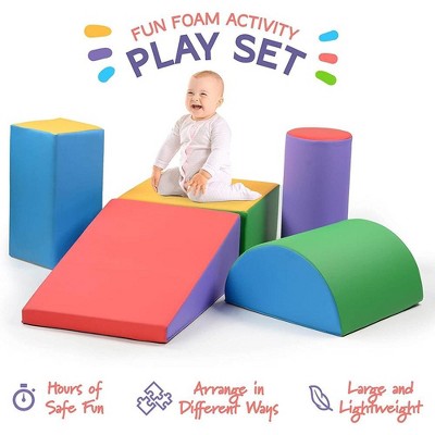 Colorful 5-Piece Foam Climbing and Crawling Play Set