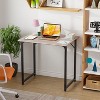 FDW Computer Desk 32/39/47 inch Length Study Writing Table, Adjustable feet, Modern Furniture for Home Office - 2 of 4