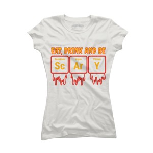 Junior's Design By Humans Funny Periodic Element Chemistry Halloween Science By Luckyst T-Shirt - 1 of 3