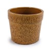 VisioGear 3PCS Ceramic Flowerpot, Modern Planter for Patio, Garden, Windowsill, Antique Yellow, 15"*15"*13" - 4 of 4